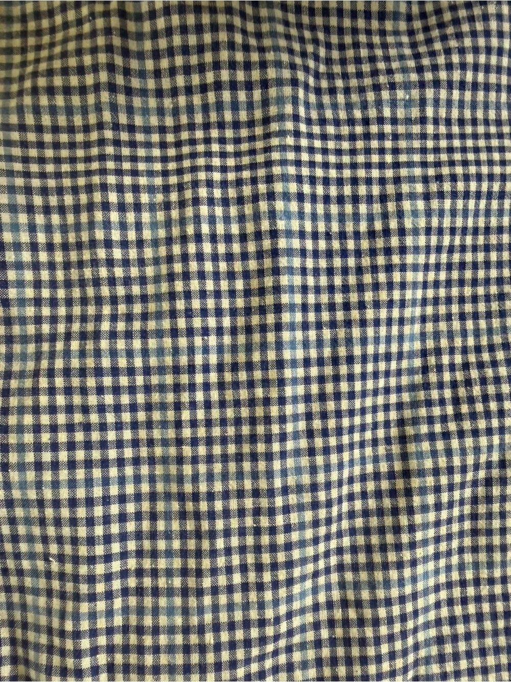 Ralph Lauren Blue & White Check Polo Shirt 100% cotton men’s large